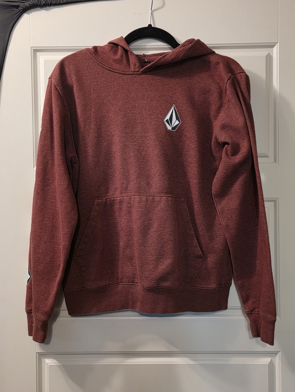 Boys Volcom Hoodie With Sleeve Detail